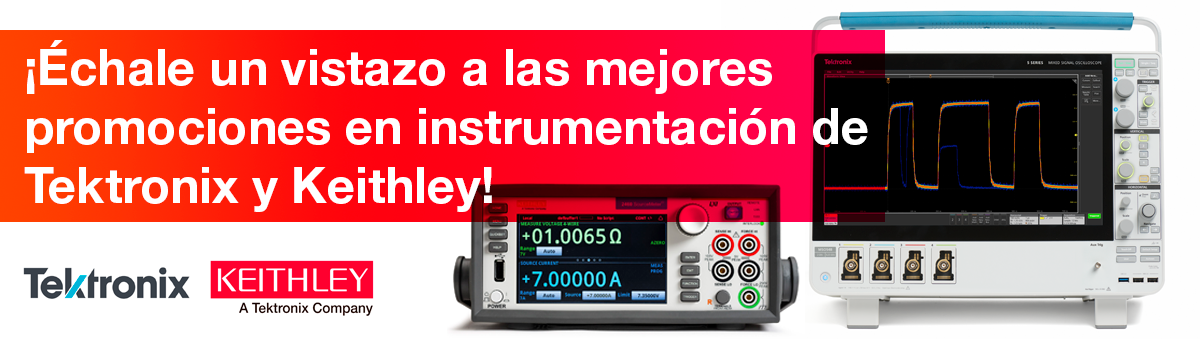 Promociones de Tektronix y Keithley