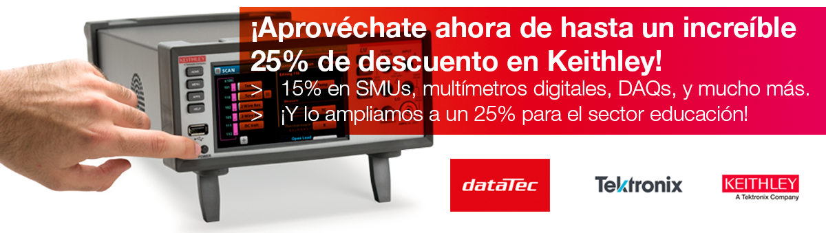 Hasta un 25% de descuento en Keithley