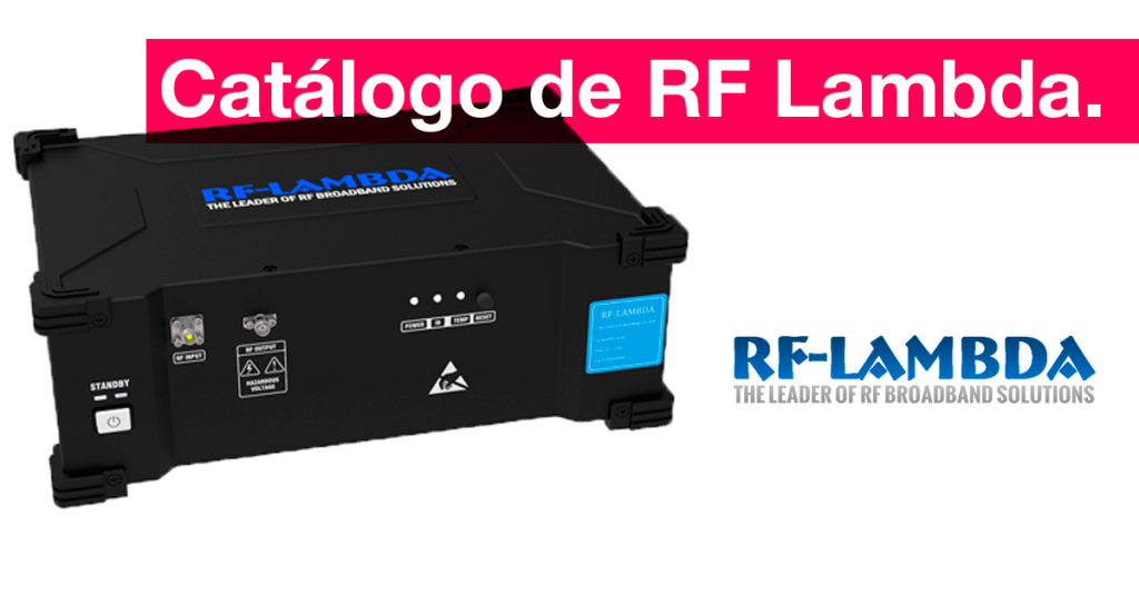 Catálogo amplificadores y accesorios RF RFLambda