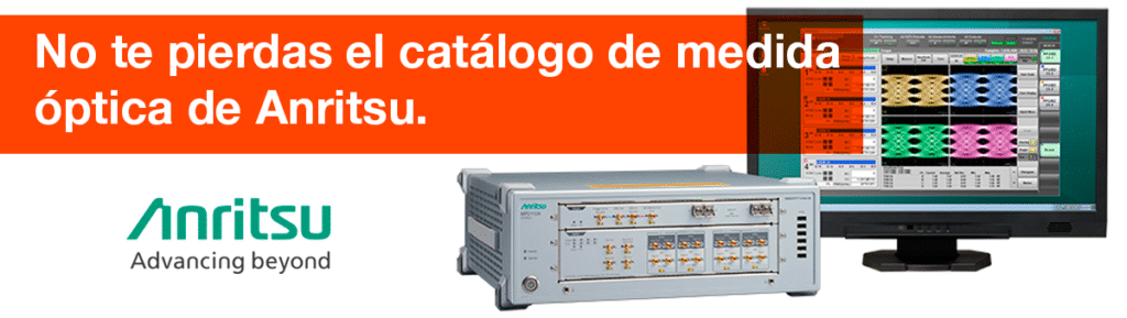 Catálogo medida óptica Anritsu