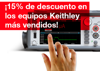 15% en equipos Keithley