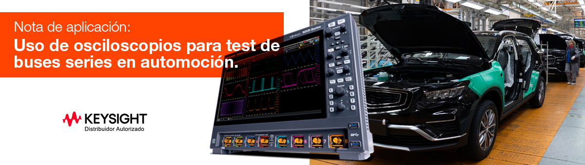Osciloscopio para test de buses series en automoción